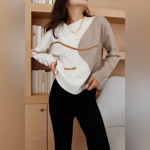 NEW! PETITE STUDIO Lexi Wool Sweater (Ivory) - Picture 6 of 9